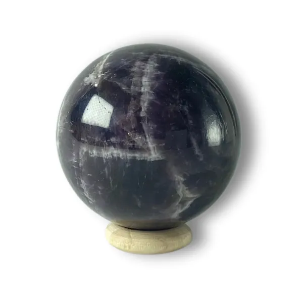 Esfera de amatista chevrón Esfera de amatista chevrón