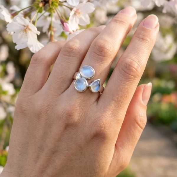 Anillo de Piedra Luna