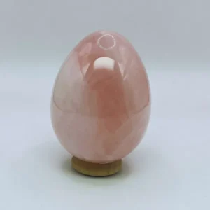 Huevo de cuarzo rosa