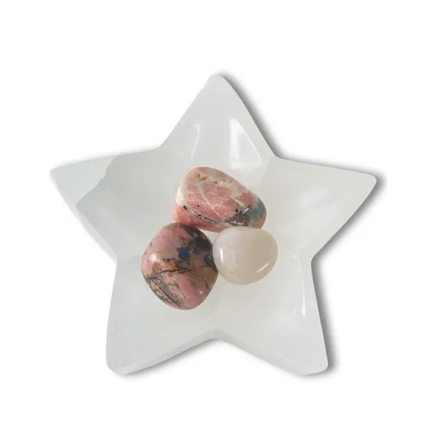 Cuenco estrella de selenita Cuenco estrella de selenita