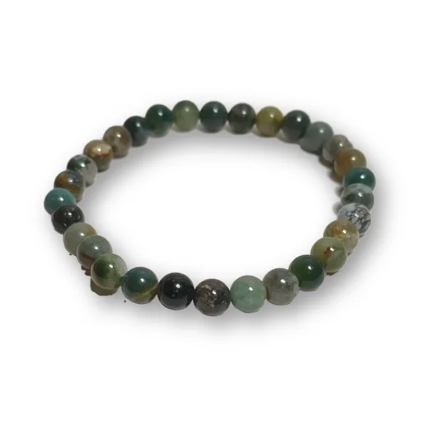 Pulsera de Ágata Musgo Pulsera de Ágata Musgo