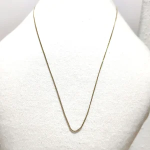 Cadena de Plata 925 Bañada en Oro 45 cm