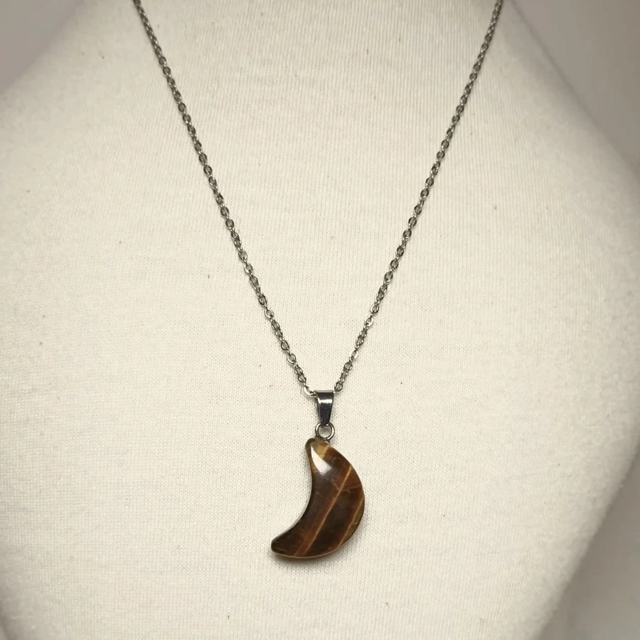 Colgante Luna de Ojo de Tigre