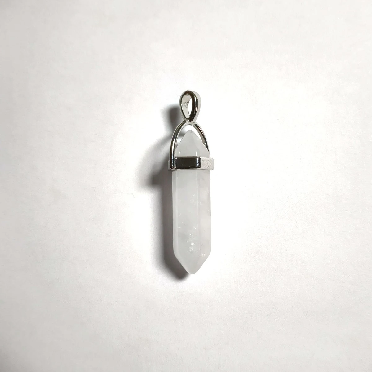 Colgante Punta de Cuarzo Blanco