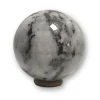 Esfera de Cuarzo Blanco con Pirita Esfera de Cuarzo Blanco con Pirita