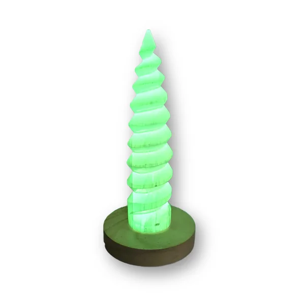 Lámpara Espiral de Selenita