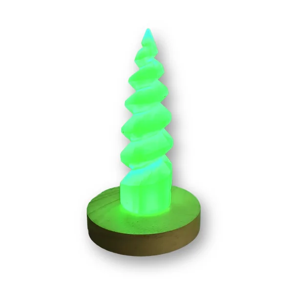 Lámpara Espiral de Selenita