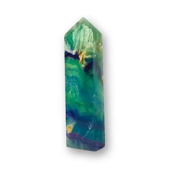 Punta de Fluorita Pluma